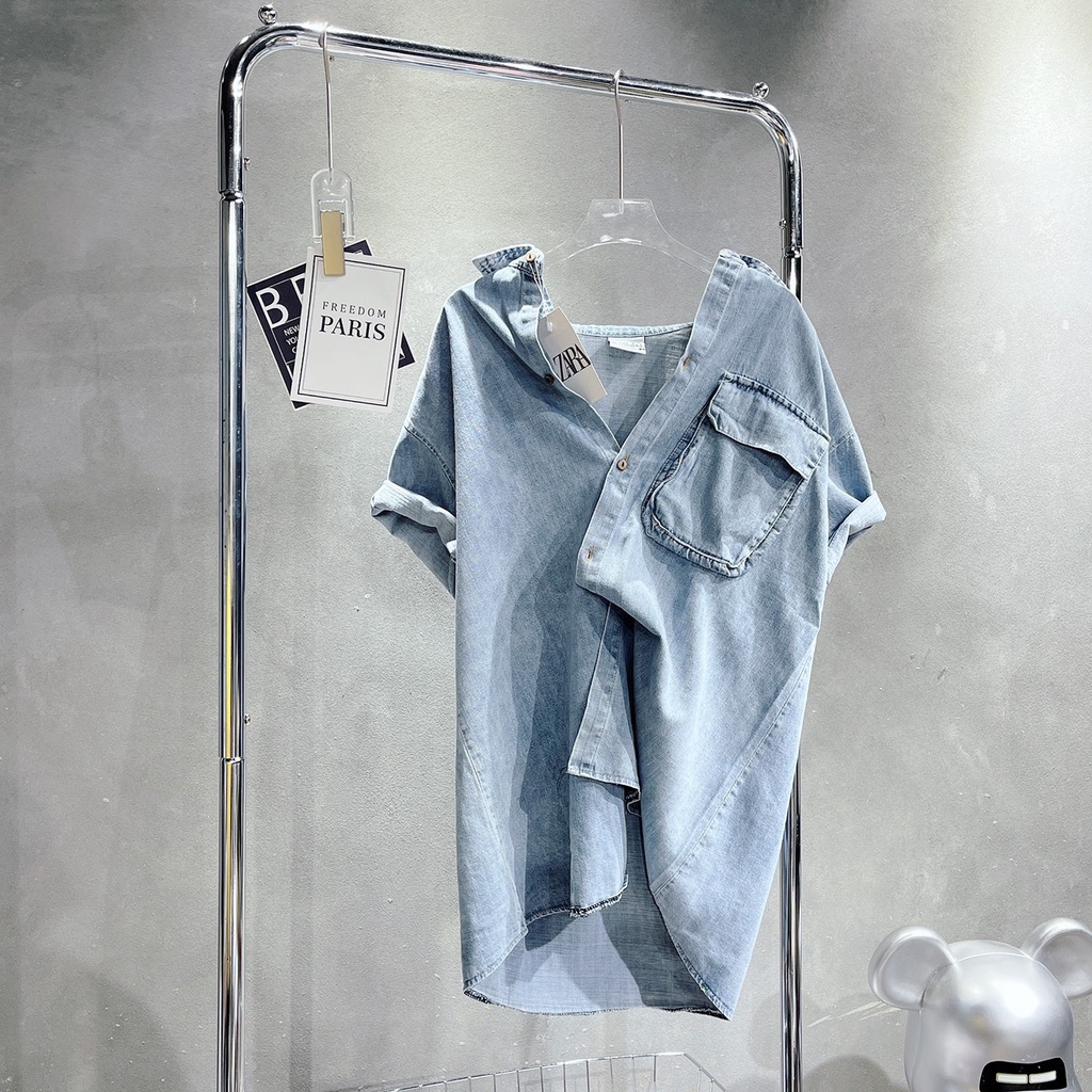 Áo Sơ Mi Nữ Bò Hàng Loại 1 - 2 size SM