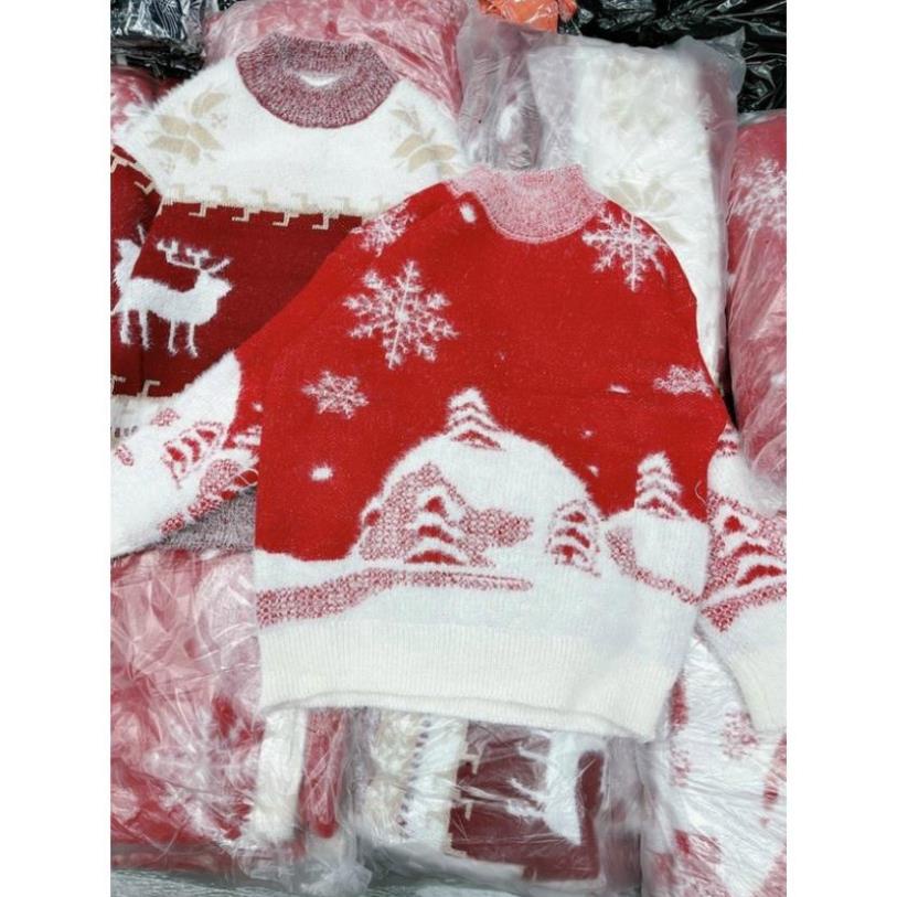 Áo Len Nữ Form Rộng NADO, Áo Len Cổ Tròn Tay Dà Màu Đỏ Họa Tiết TẾT Noel Dày Ấm Đẹp Thời Trang  Đông Dưới 65kg | BigBuy360 - bigbuy360.vn