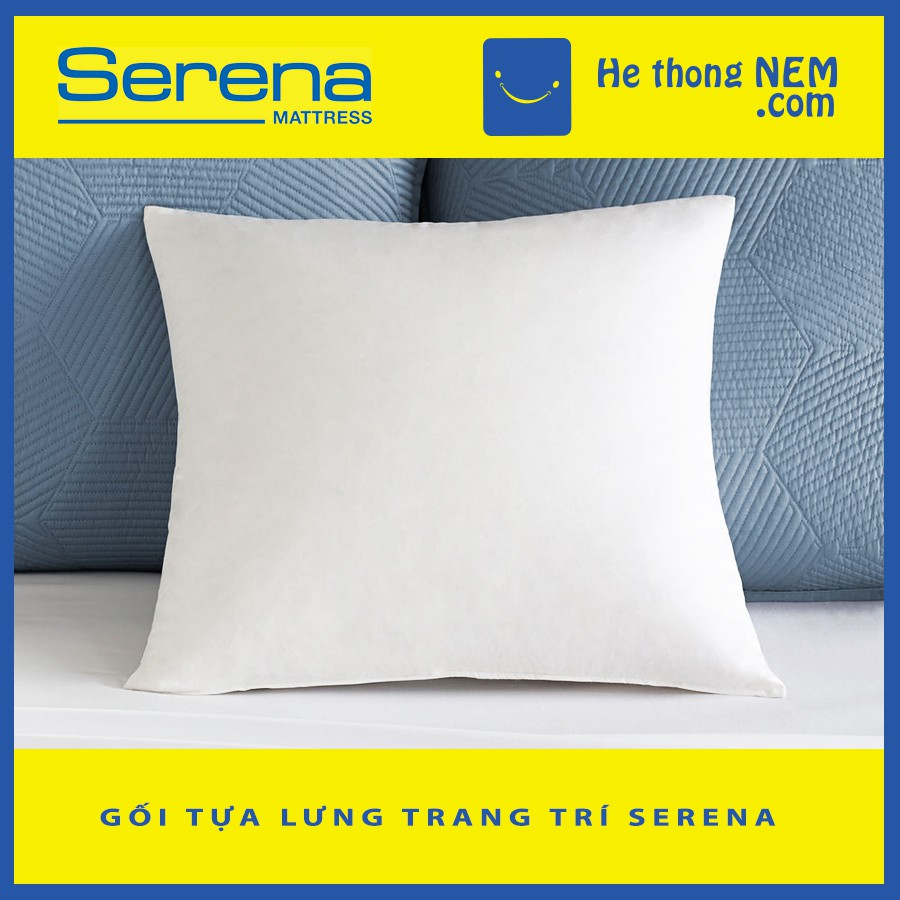 Gối tựa lưng sofa SERENA ruột gối vuông tựa lưng văn phòng 45x45 cao cấp ép chân không - Hệ Thống Nệm