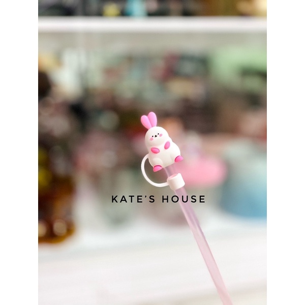 Ống hút & nút đậy chắn bụi siêu cute