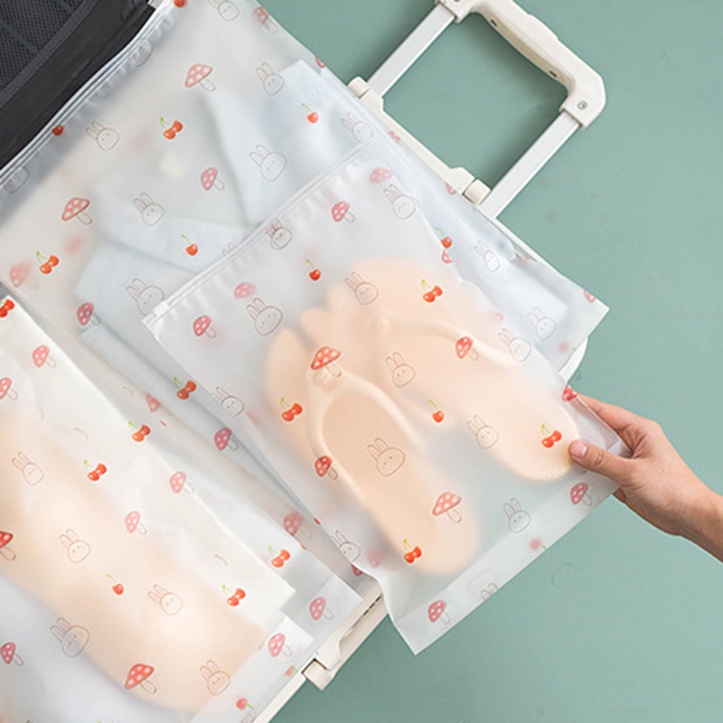 Bộ 5 Túi Đựng Đồ Lót / Mỹ Phẩm Chống Thấm Nước / Bụi Bẩn Có Khóa Kéo Tiện Dụng Mang Theo Du Lịch