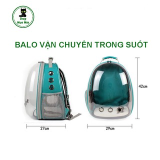 Balo chó mèo trong suốt