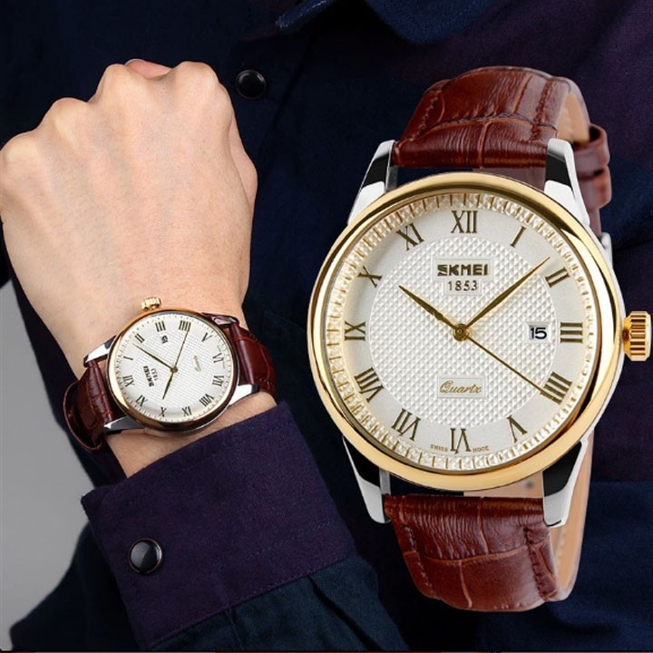 Đồng hồ nam SKMEI dây da cực đẹp | BigBuy360 - bigbuy360.vn