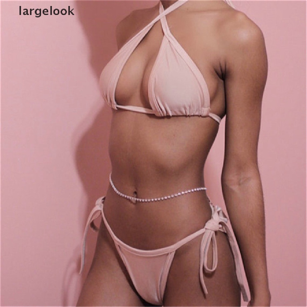 [Biglook] Dây Xích Đeo Hông Đính Kim Sa Trang Trí Bikini Đường Phố ♨Nóng Bỏng