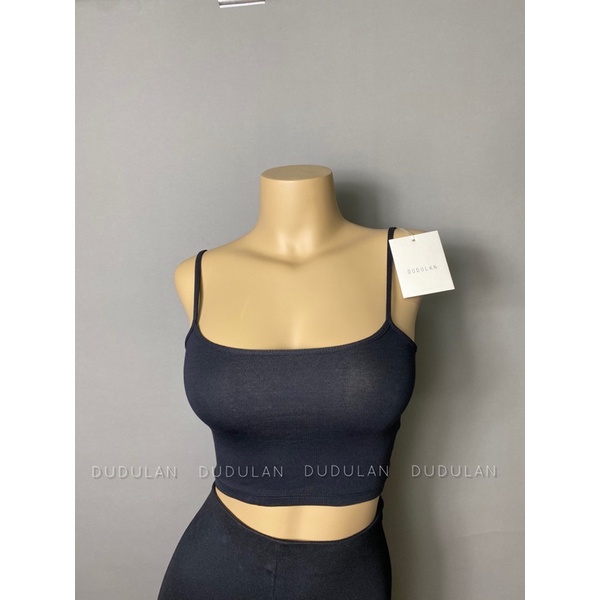 Áo hai dây croptop DUDULAN chất cotton - A06