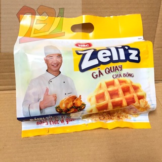 Túi x6 Bánh Gà Quay Chà Bông HBC Zeli’z 165g