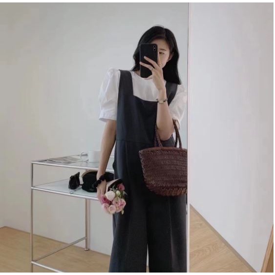 HÀNG SẴN - Quần yếm dài cho nữ , quần yếm oversize phonng cách