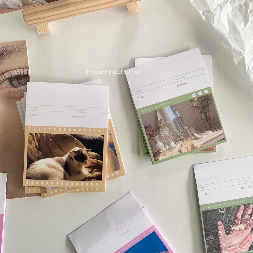 SET 64 STICKER DẠNG ẢNH FILM AESTHETIC (ảnh thật) - sticker decor journal - Tiệm nhà Chun