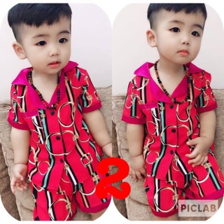 Bộ lanh lụa cát 3D bé trai 7-18kg