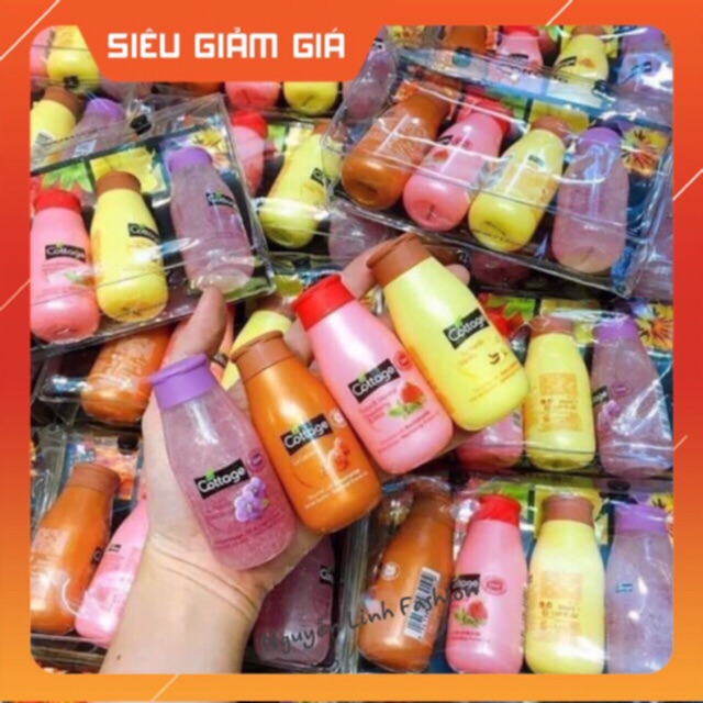 💎💎 SET 4 CHAI SỮA TẮM MINI COTTAGE - Pháp (50ml x4)