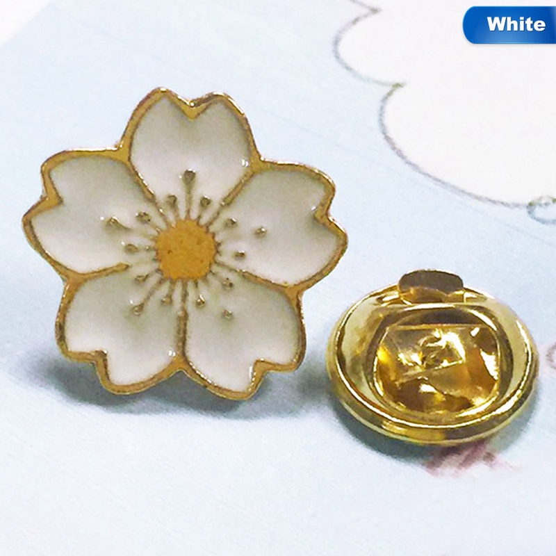 Trâm cài áo hình hoa anh đào nhiều màu sắc xinh xắn