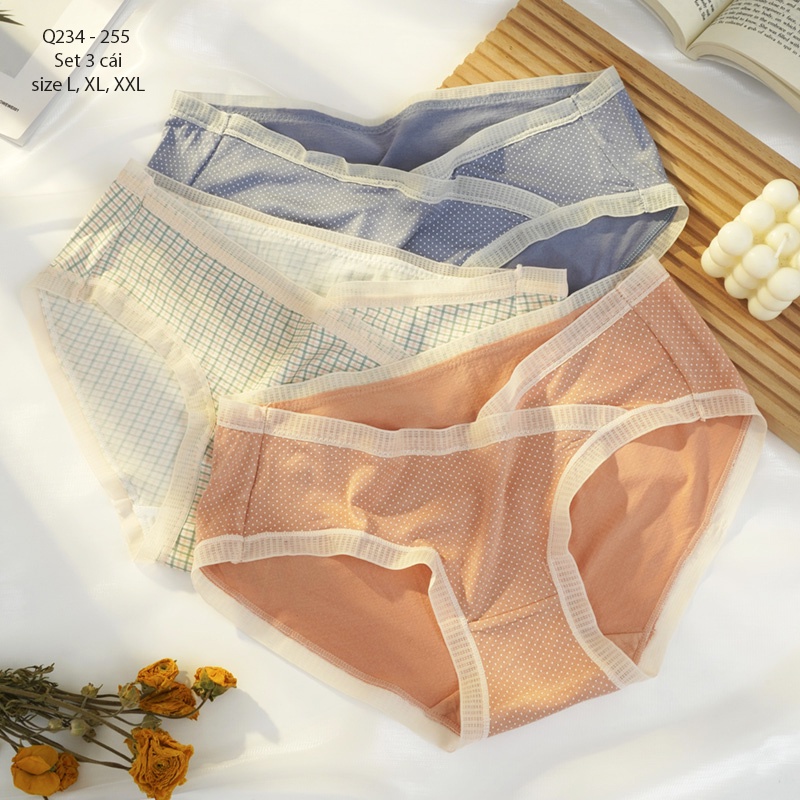 Young Mom Set quần lót bầu Q234 hàng nhập Quảng Châu thoáng mát, thoải mái