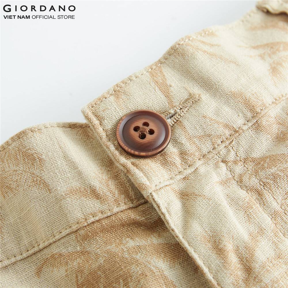 Quần Shorts Linen Nam Giordano 01100217