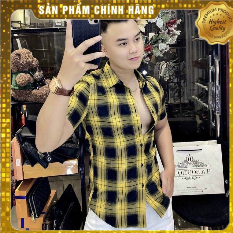 Áo sơ mi kiểu,Áo sơ mi nam đẹp,Áo sơ mi trắng nam,Áo sơ mi đẹp kẻ sọc caro