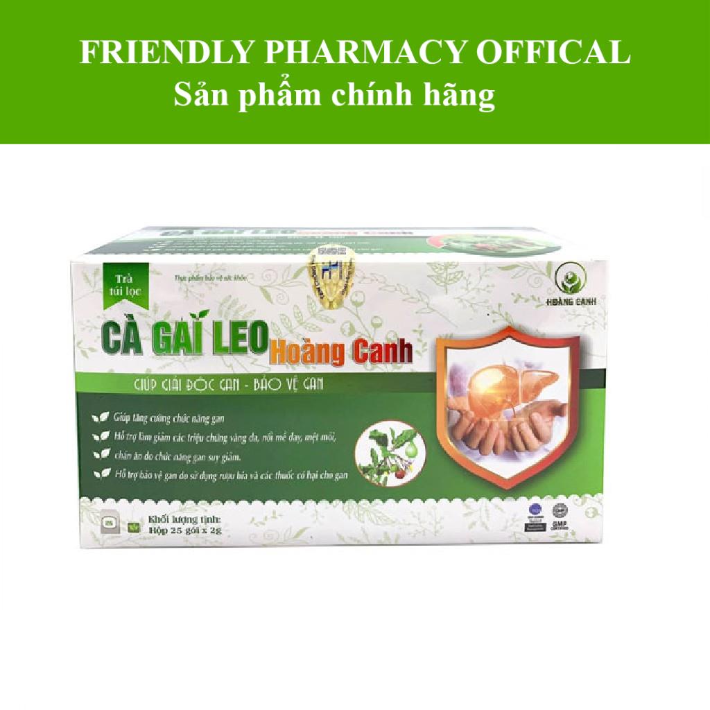 Trà Cà gai leo Hoàng Canh - Hỗ trợ thanh nhiệt, mát gan, giải độc và tăng cường chức năng gan (25 túi lọc)