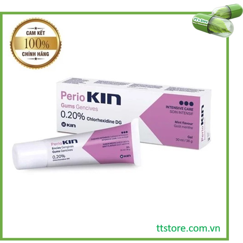 Periokin gel 30mL | Gel bôi nhiệt miệng và sát khuẩn vùng nướu lợi [Perio KIN]