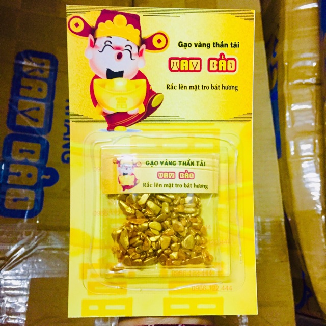 GẠO VÀNG THẦN TÀI Để vào hũ, đĩa đặt trên Bàn thờ Thần Tài | BigBuy360 - bigbuy360.vn