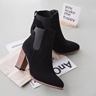 (CÓ SẴN) Bốt Da Lộn Cổ Chun