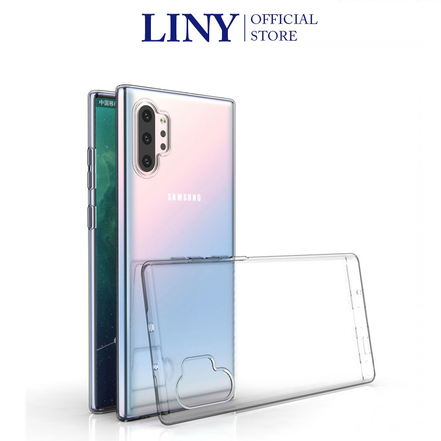 Ốp điện thoại trong suốt Samsung Note 8 Note 9 Note 10 Note 10 Plus Note 20 Note 20 Ultra chống sốc không ố màu