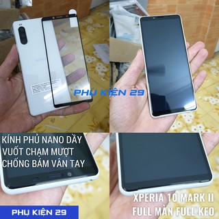 [Xperia 5/ 10 Mark 2, Xperia 5/ 10 II] Kính cường lực FULL màn FULL keo Glass Pro+ 9H