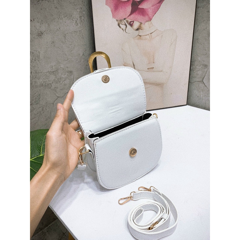 Túi xách nữ bầu đeo chéo 3 màu đẹp Hot Trend 2022