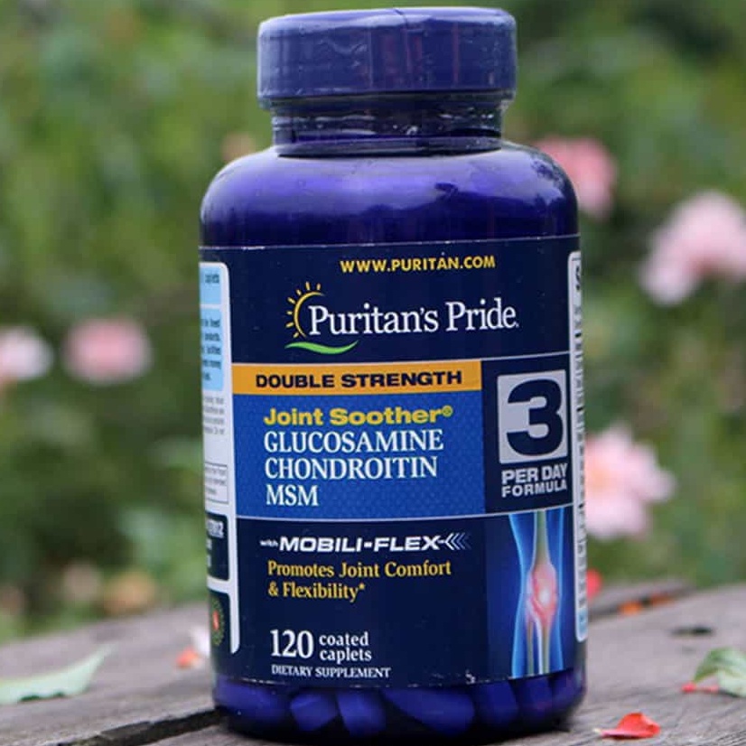 Viên uống hỗ trợ xương khớp Puritan'S Pride Glucosamin Chondroitin Msm 120 viên 7 ngày hết đau của Mỹ