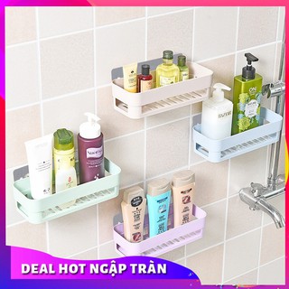 RẺ VÔ ĐỊCH🎁KỆ NHỰA NHÀ TẮM, NHÀ BẾP MINI TREO TƯỜNG ĐA NĂNG