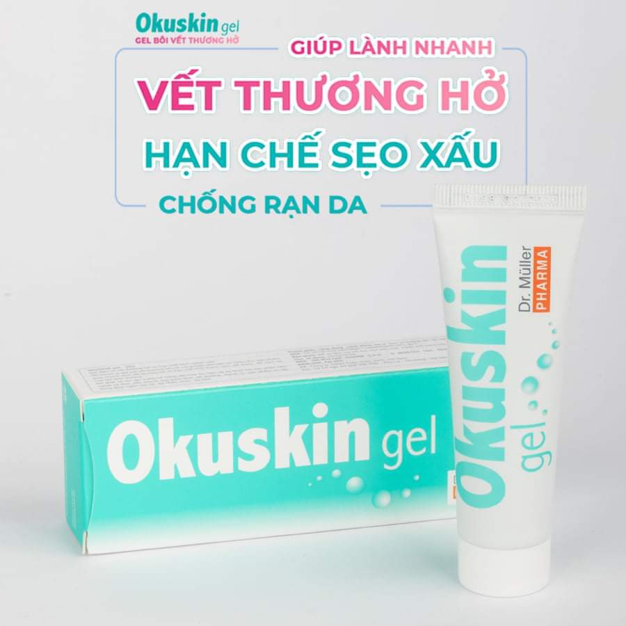 gel OKUSKIN CHỐNG SẸO VÀ chăm sóc vết thương (CAM KẾT HIỆU QUẢ)