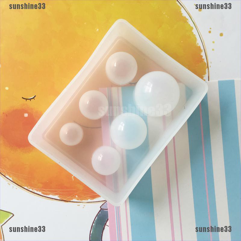 Khuôn Silicone Làm Trang Sức Nhựa epoxy Hình Quả Bóng