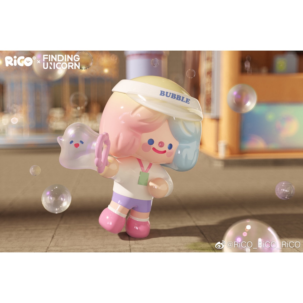 Pop mart popmart Đồ Chơi Nghệ Thuật Irico happy factory series Finding_Uunicorn box