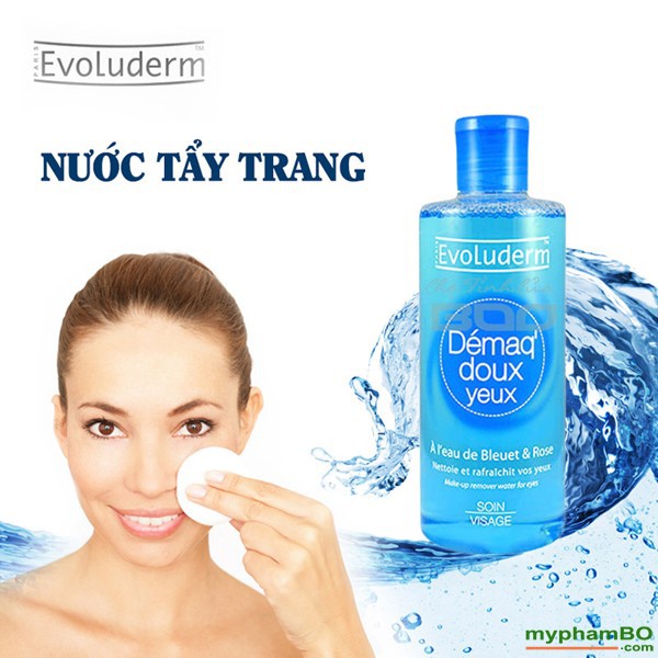 Tẩy Trang Mắt Môi Dịu Nhẹ Evoluderm Demaq doux yeux 250ml