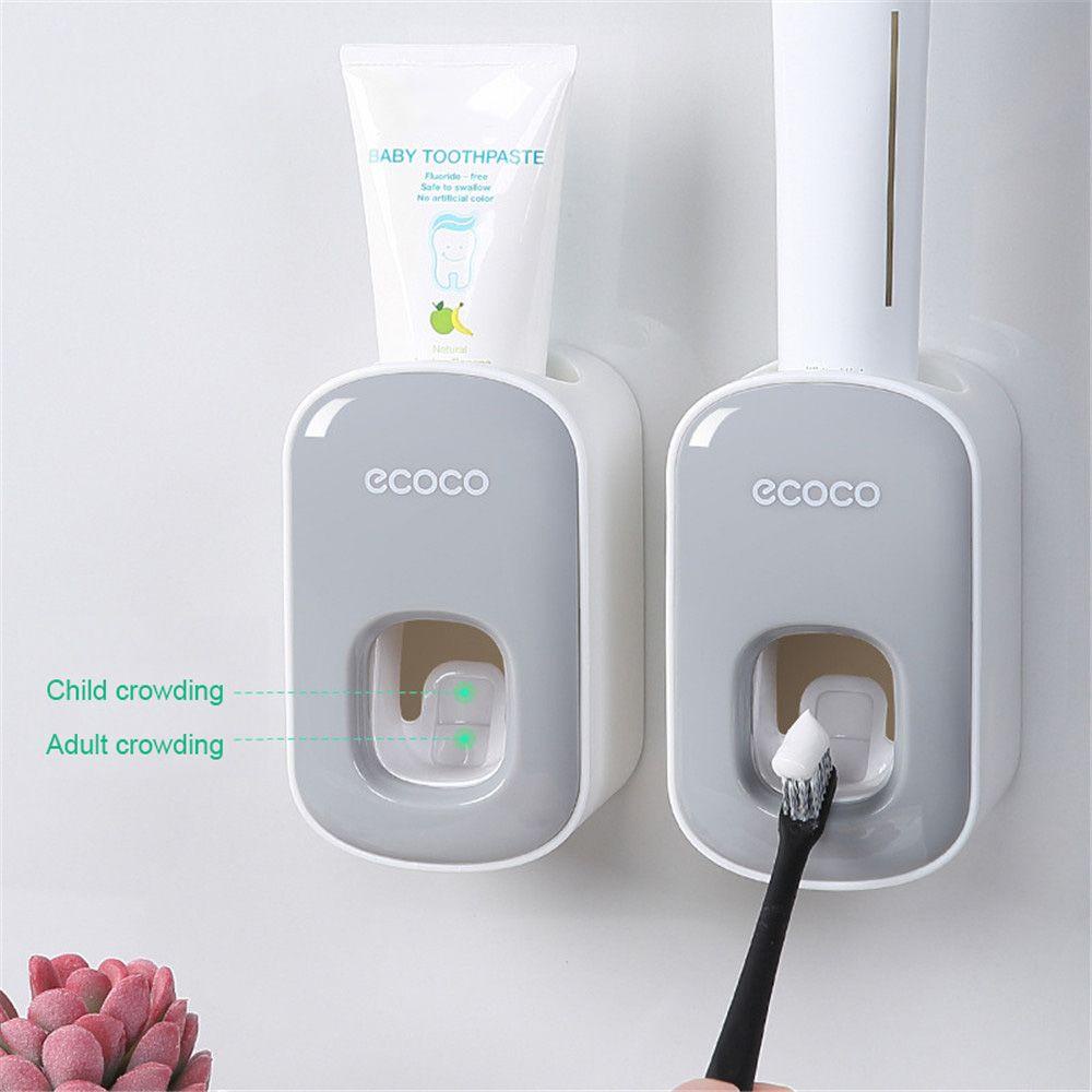 DIACHAVN Dụng Cụ Cuốn Kem Đánh Răng Bằng Nhựa Gắn Tường Tiện Lợi