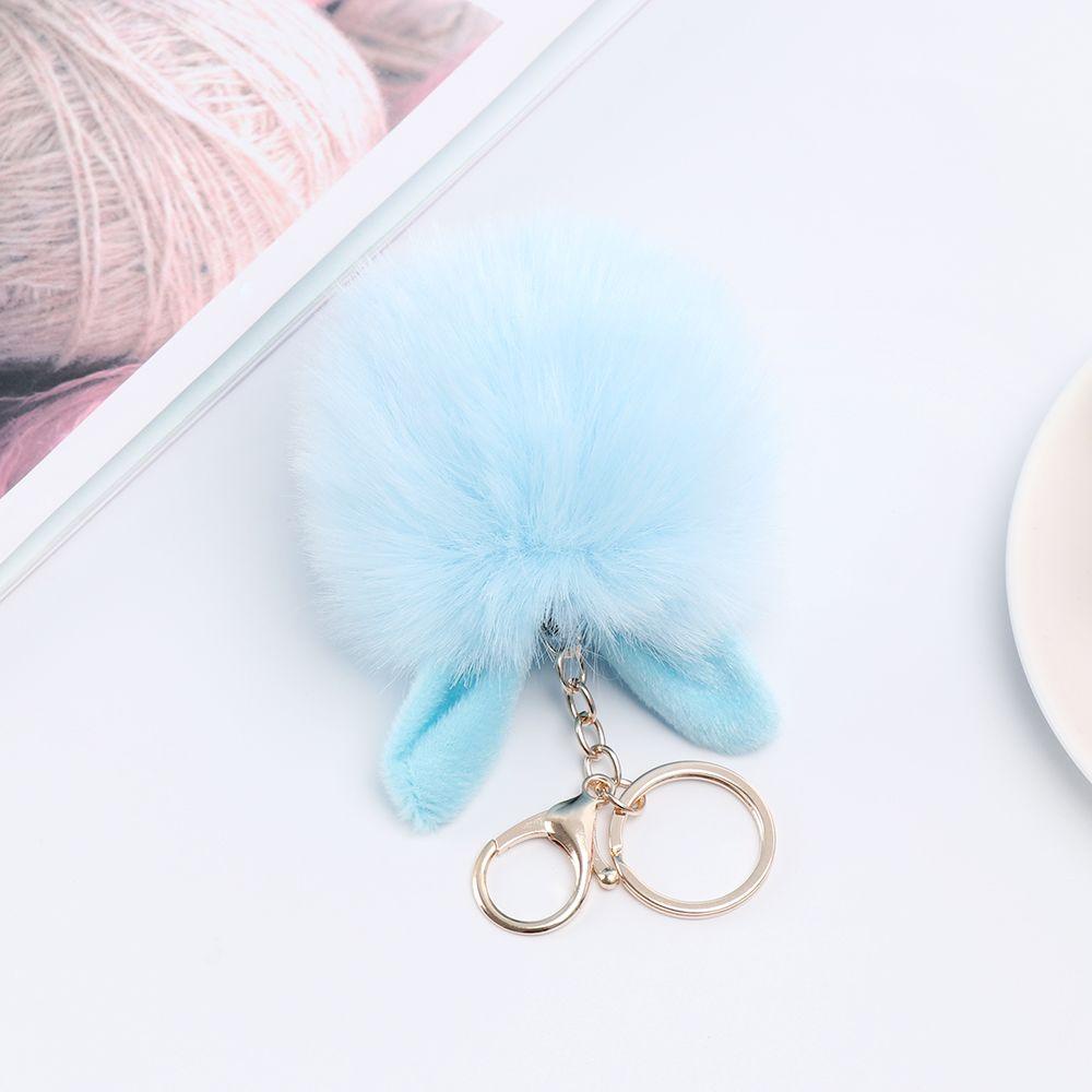 Móc Khóa Đính Banh Lông Xinh Xắn