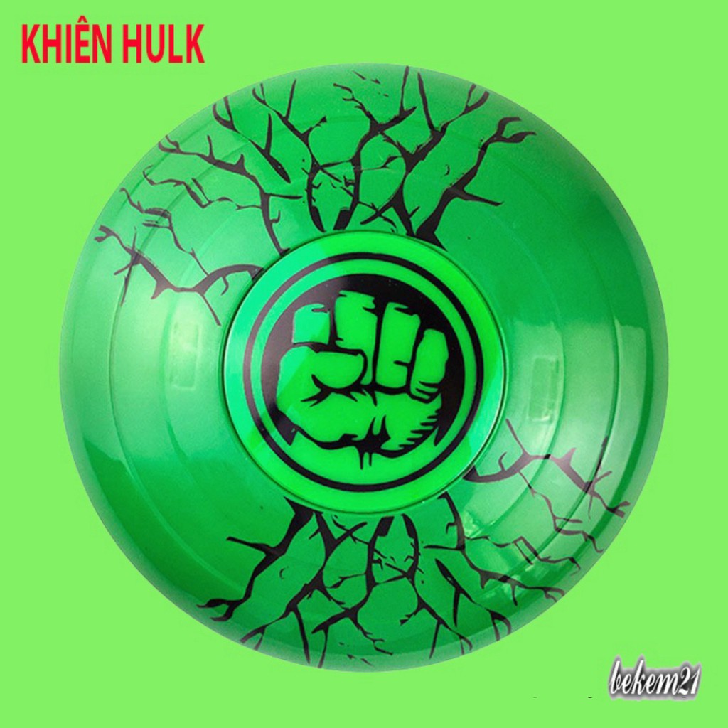 Khiên phòng thủ chiến đấu HULK NGƯỜI KHỔNG LỒ XANH đội trưởng Mỹ,NGƯỜI NHỆN,NGƯỜI SẮT dùng pin, có âm thanh, ánh sáng