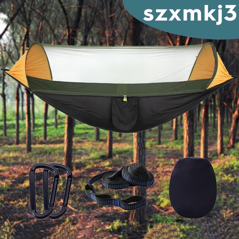 Võng Treo Kèm Màn Chống Muỗi Bằng Polyester Thoáng Khí Kèm Dây Đeo Tiện Dụng Mang Theo Du Lịch / Dã Ngoại Szxmkj3