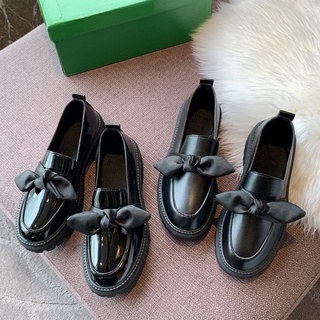 (sale sốc) Giày đốc nữ da bóng ,da lỳ phối nơ to xả size 40