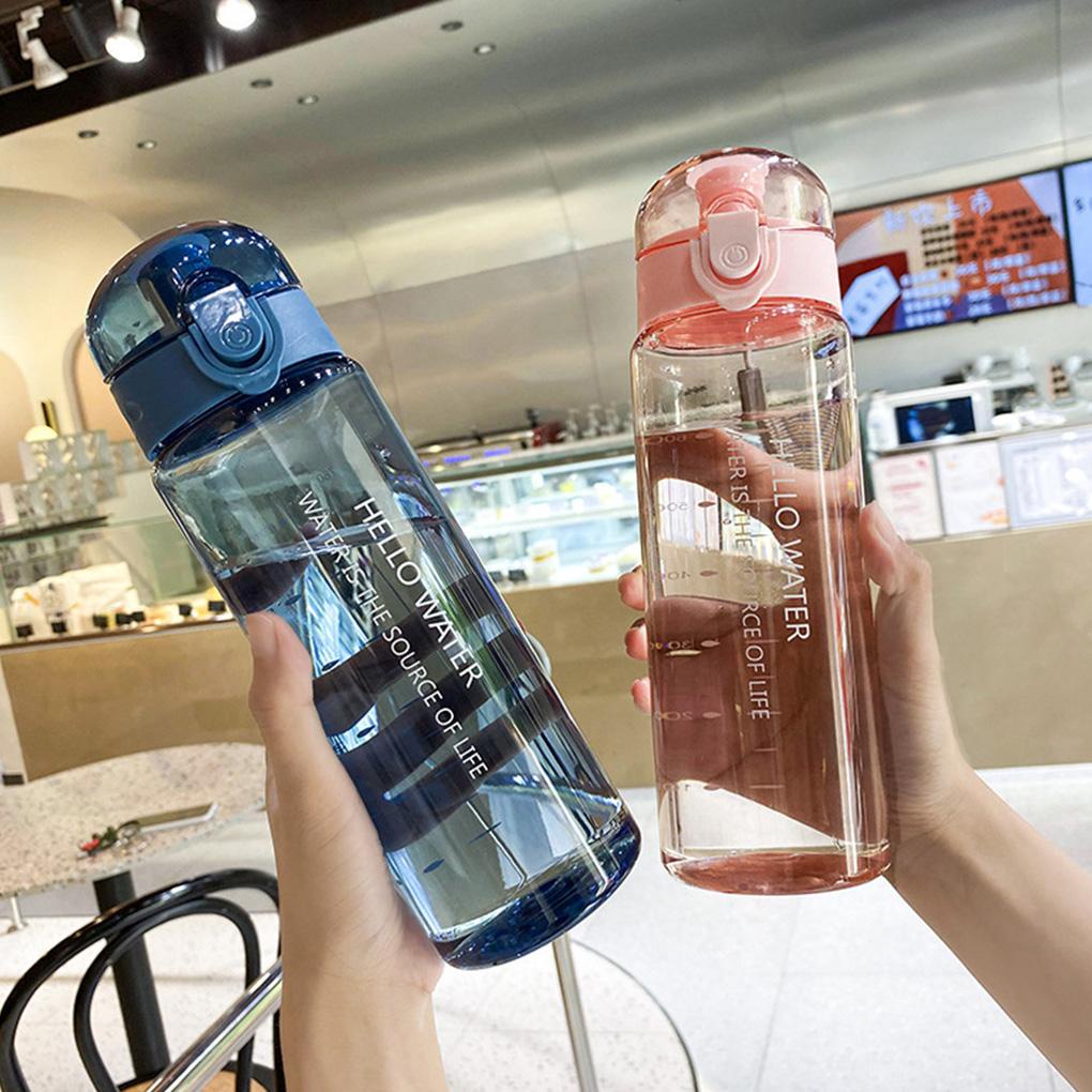Bình Nước Thể Thao 780ml Có Tay Cầm Chống Bụi Cho Học Sinh / Người Lớn
