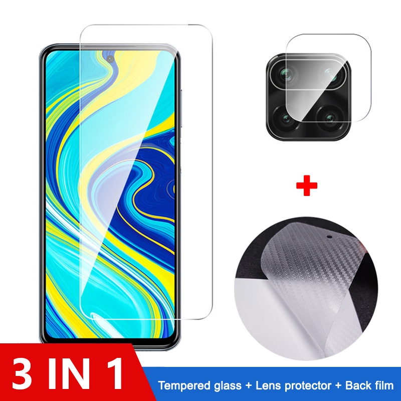 Kính Cường Lực 3 Trong 1 Bảo Vệ Màn Hình Xiaomi Redmi Note 9 Pro Max 9s Xiaomi Mi 9 9t Pro A3 Lite 9se Kèm Phụ Kiện