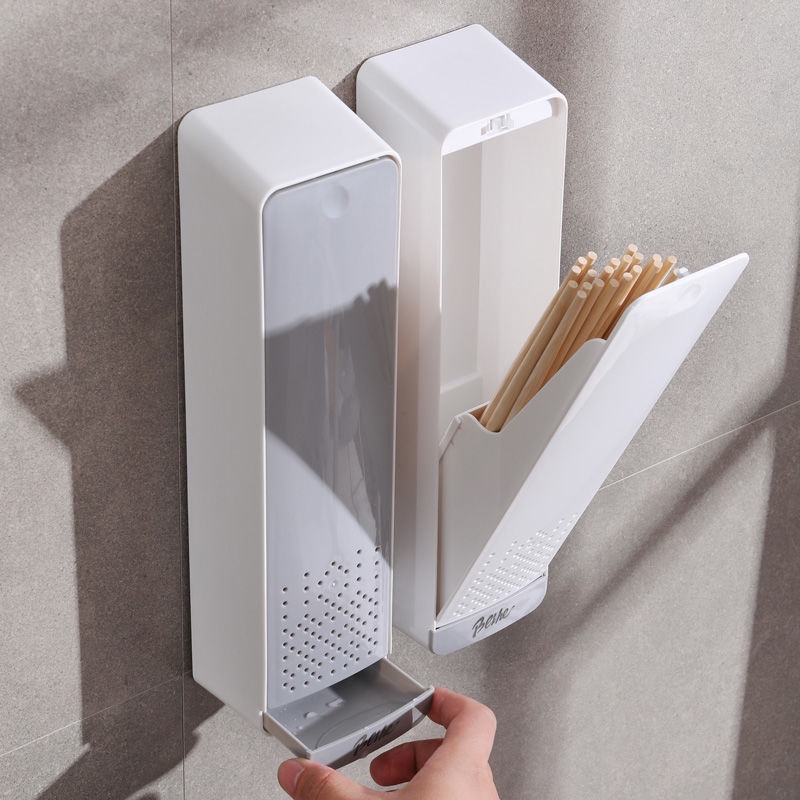 Ống đựng muỗng nĩa gắn tường đơn giản tiện dụng cho nhà bếp