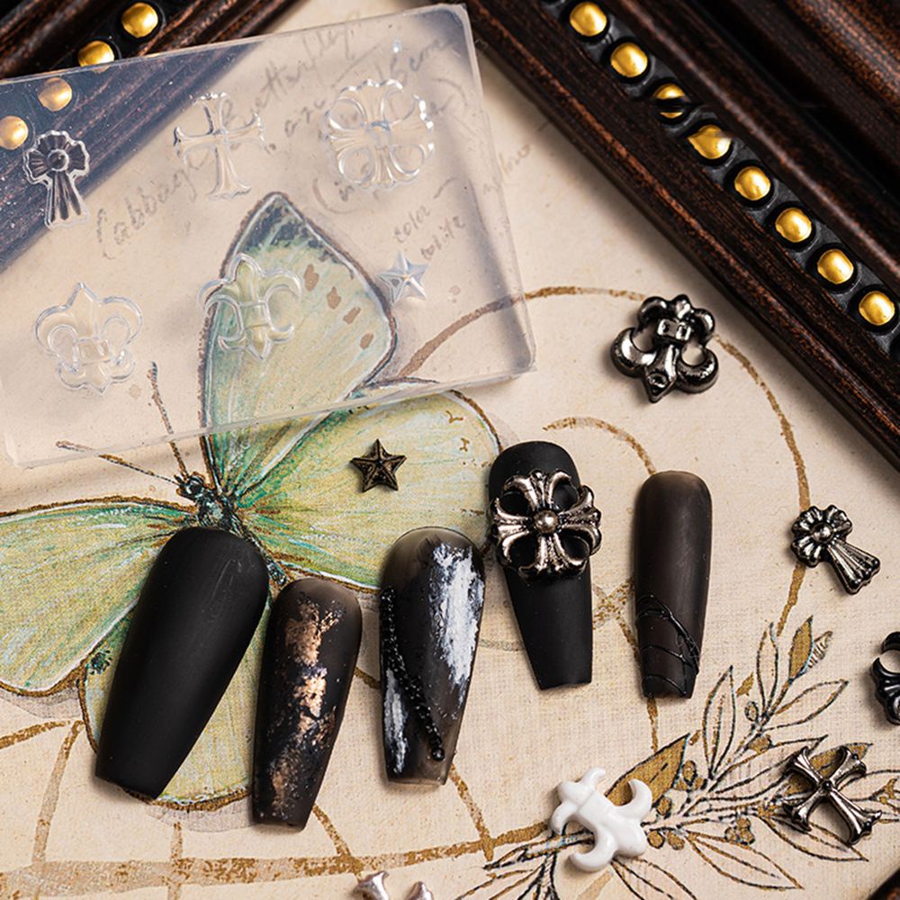 [Hàng mới về] Khuôn silicon trong suốt làm phụ kiện trang trí móng tay nghệ thuật thủ công