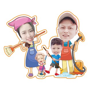 Set chibi bé gái trang trí sinh nhật dễ thương