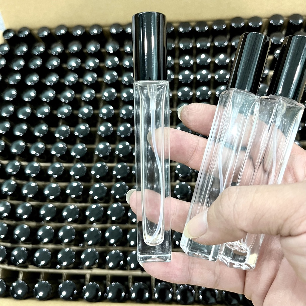 Chai,Lọ Đựng Nước Hoa-(Hàng Loại Đẹp)-Dạng Trụ- Vỏ Rất Dày-Dung Tích 10ML