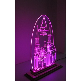 Mô Hình Đèn Led 3D Nhà Thờ Đức Bà