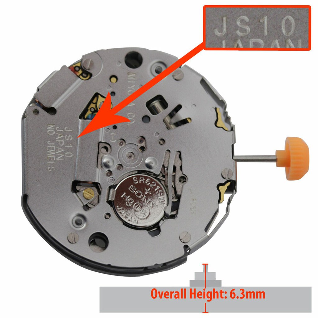 Máy đồng hồ miyota JS10, JS15, JS25, JS26 6 kim các loại