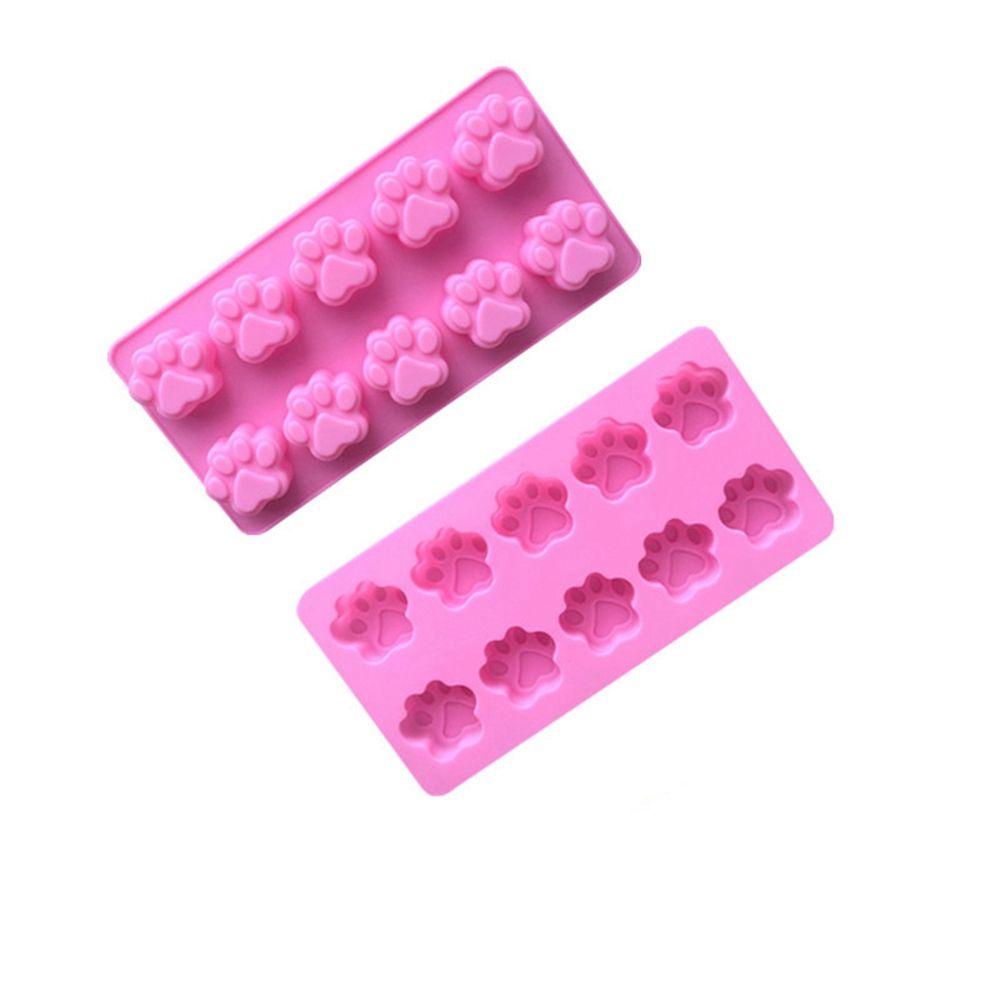 Khuôn Làm Sô Cô La 10 Ô Hình Dấu Chân Chó Mèo