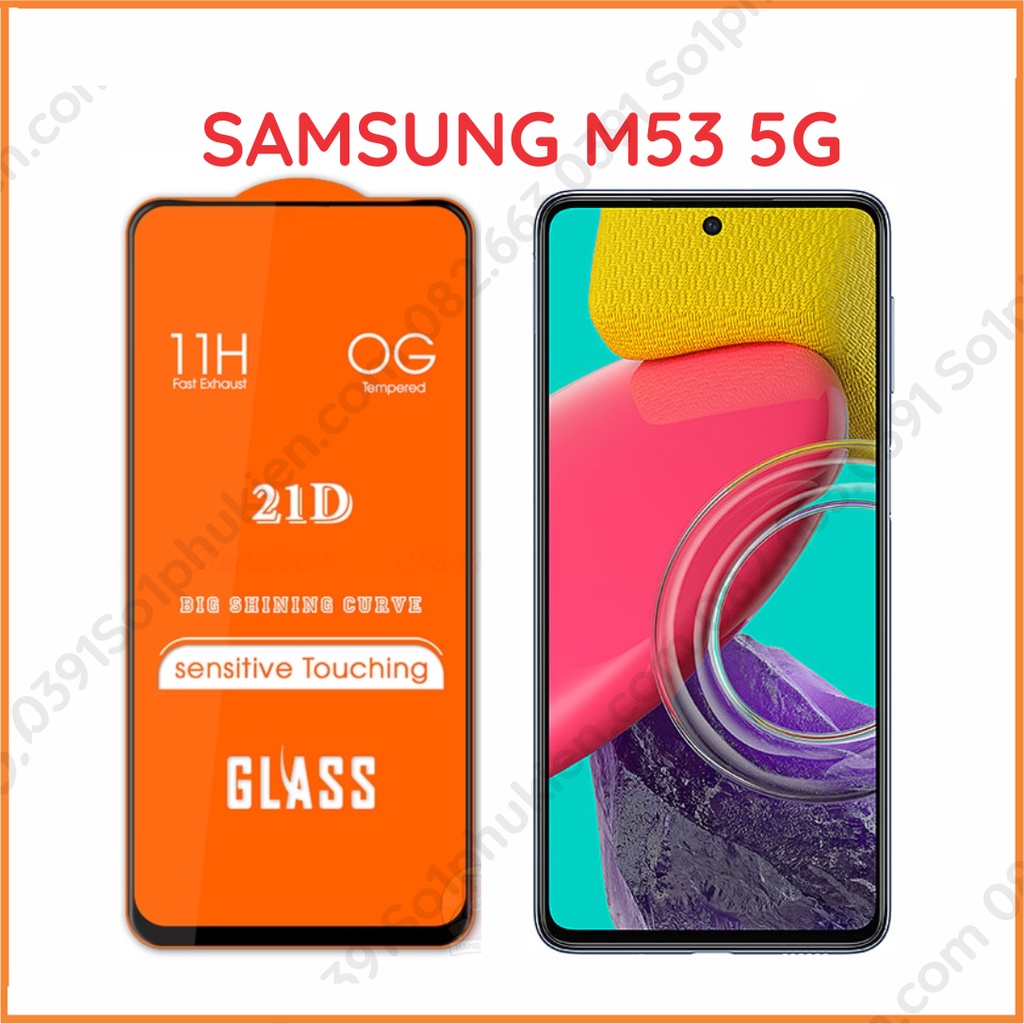 Kính cường lực Samsung M33 5G / M53 5G full toàn màn hình, full keo, chuẩn bền đẹp
