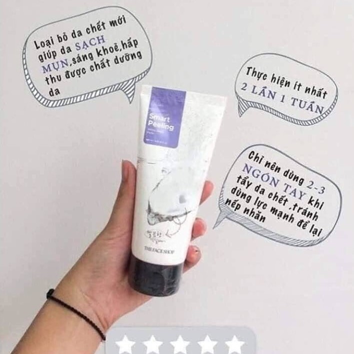 Tẩy da chết Smart Peeling White Jewel ngọc trai dưỡng sáng 120ml