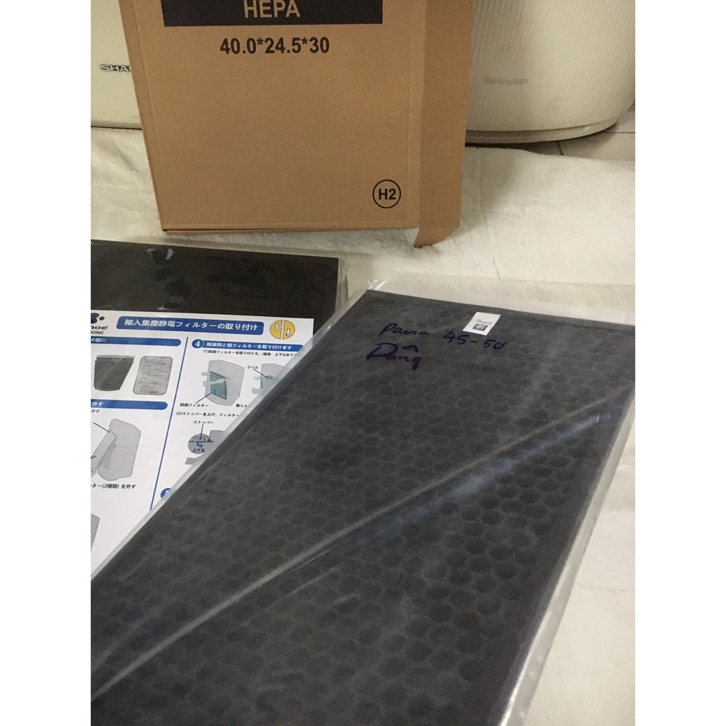 Màng Lọc HEPA + Than  Panasonic mặt dâng  VX F E D  40 45 50