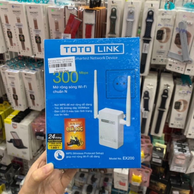 Bộ Kích Sóng Wifi Repeater 300Mbps Totolink EX200