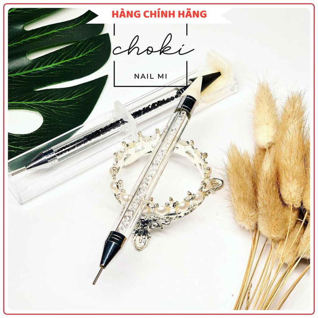 Bút sáp chấm đá gắn móng 2 đầu CHOKI NAIL MI chuyên dụng làm nail sơn gel - BCD2D